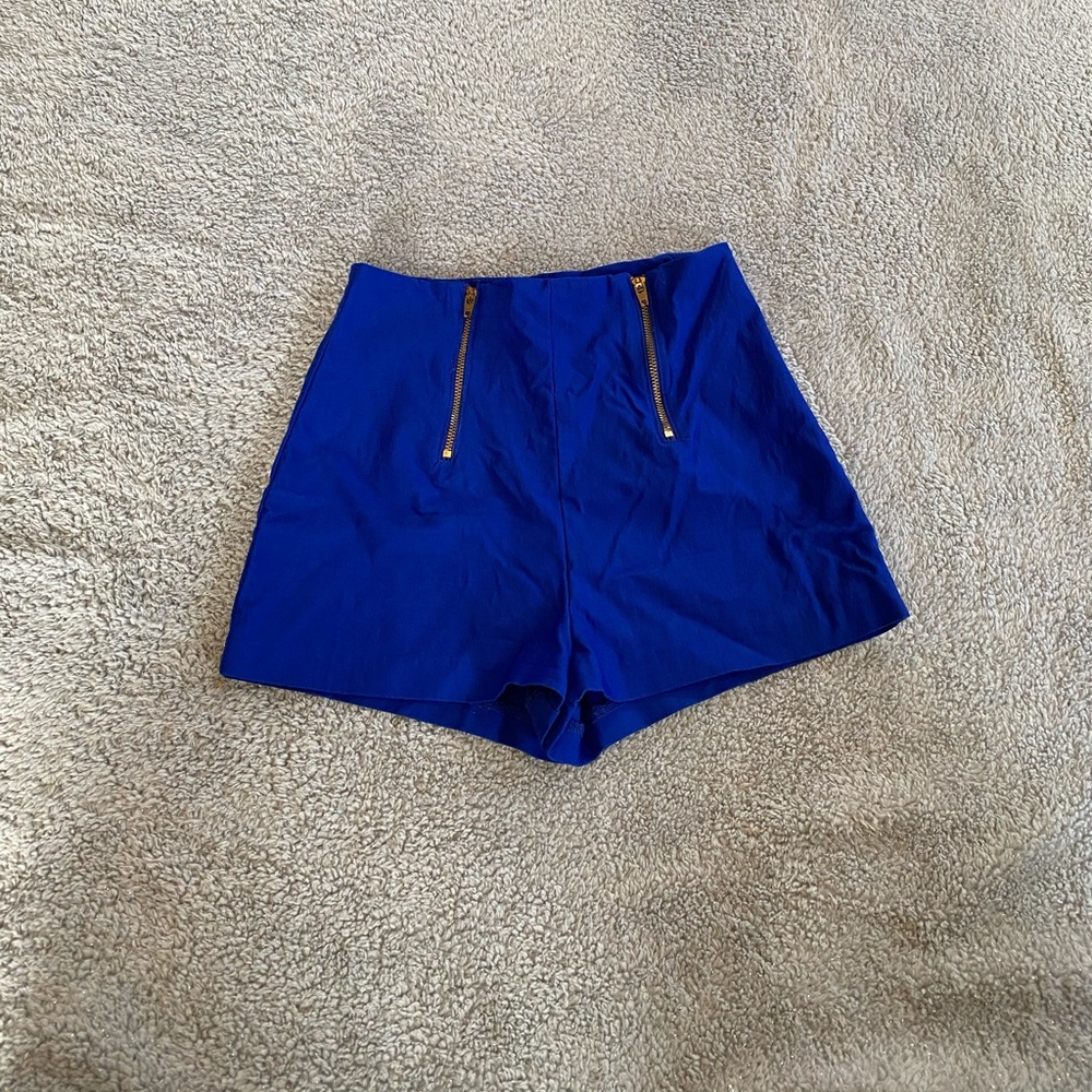 Blue Dress Shorts - Picture 1 of 3
